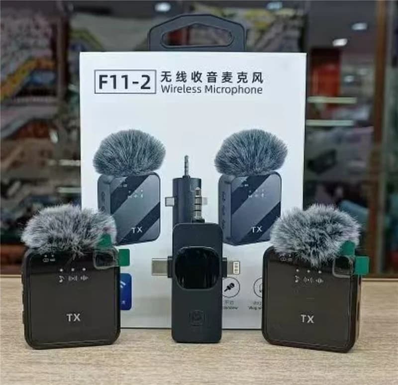 Micro-cravate sans fil double, F11-2
